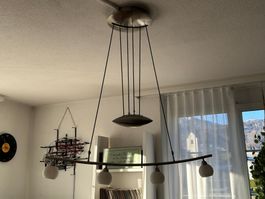 Moderne Deckenlampe, ca. 120 cm, sofort einsatzbereit